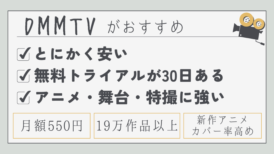 DMMTV ディーエムエムティービー　DMMプレミアム　月額料金　メリット　おすすめポイント